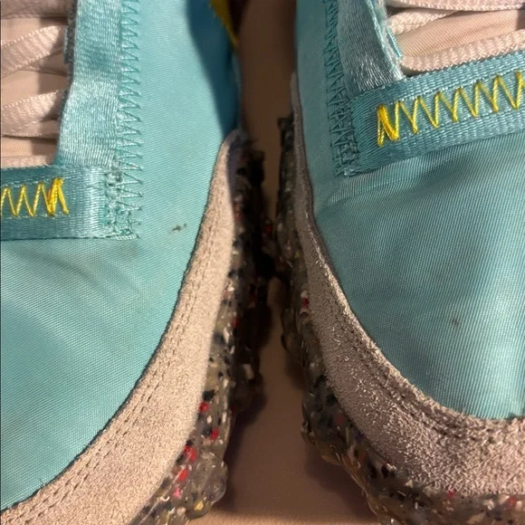 Nike Turquoise & Yellow Waffle-Inspired Sneakers - Picture 6 of 10